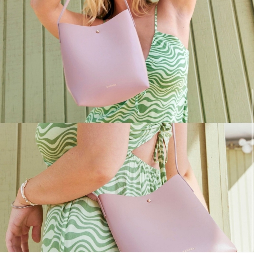 Anthropologie Samara Pink Shoulder Crossbody Bag Purse Barbiecore